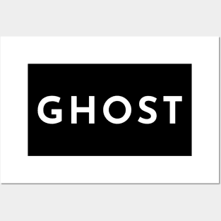 Ghost. Minimalistic Halloween Design. Simple Halloween Costume Idea Posters and Art